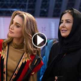 الملكة رانيا تظهر بالحجاب بعد أدائها مناسك العمرة.. فيديو