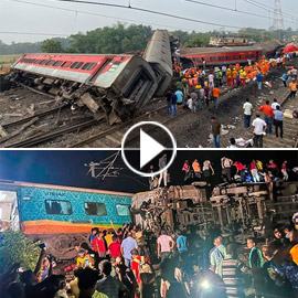 فيديو: اصطدامات بين 3 قطارات في الهند تخلف 288 قتيلا و900 جريحا