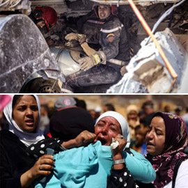 المغرب يسابق الزمن لإنقاذ المحاصرين تحت أنقاض الزلزال ويقبل المساعدة  ..
