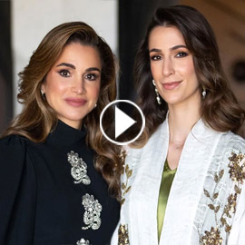 بالفيديو.. نصيحة الملكة رانيا لزوجة ابنها الأميرة رجوة