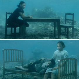 تحبس الأنفاس.. صور مؤرقة لأشخاص تحت الماء تُجسد عواقب تغير المناخ