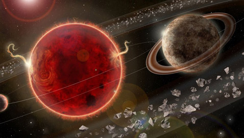 اكتشاف اثنين من الكواكب الأرضية الفائقة يدوران حول نجم صغير!