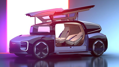 بالصور: فولكس فاغن تصنع سيارة كهربائية أعجوبة.. تنام فيها أفقيا!