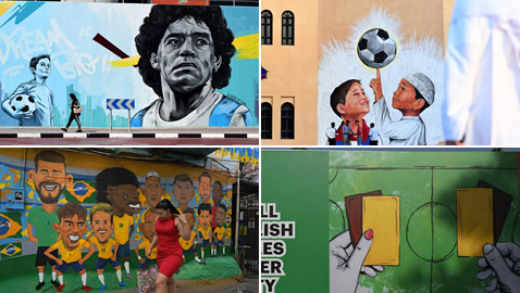 بالصور: جداريات رائعة حول العالم بمناسبة مونديال قطر 2022
