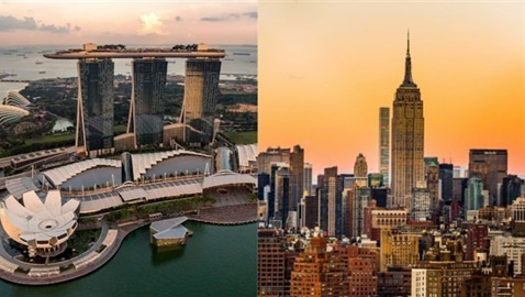 نيويورك وسنغافورة في صدارة المدن الأغلى في العالم