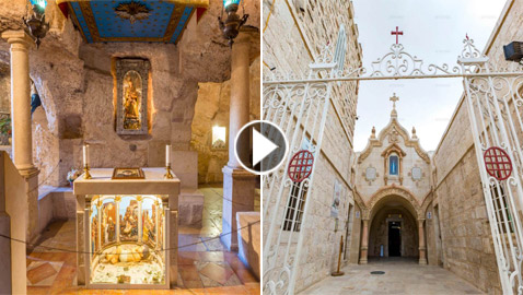 فيديو وصور كنيسة مغارة الحليب.. معجزات لأقدم المواقع المسيحية المقدسة