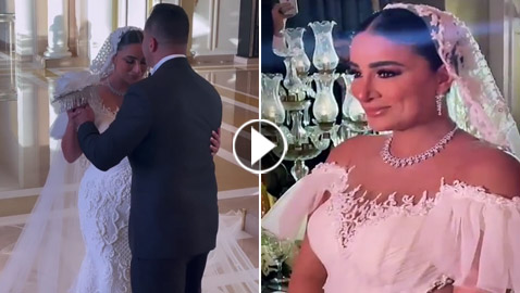 فيديوهات وصور: الفنانة جوري بكر تبكي بحفل زفافها!