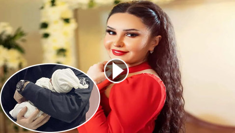 فيديو وصور: شهد برمدا تستقبل طفلتها الأولى 