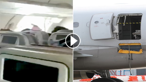 رجل الطائرة الذي بث الرعب بالركاب يفجر مفاجأة عن فتح الباب