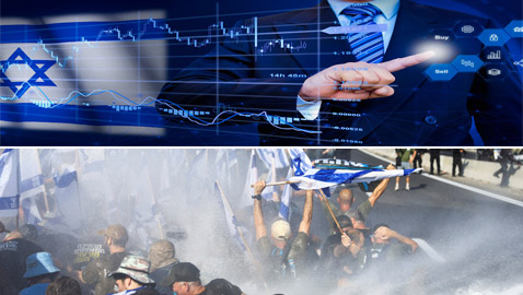 العملة بأدنى مستوى.. هل يتدهور اقتصاد إسرائيل جراء أزمة القضاء أم تأثيرها عابر؟