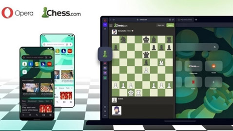 متصفح أوبرا يوفر لعب شطرنج مباشرة