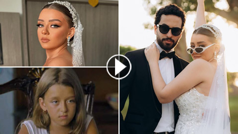 فيديو وصور زفاف ليلى عدنان.. من طفلة مشاكسة في الكبير أوي إلى عروس جميلة