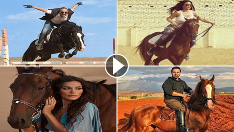 فيديوهات وصور 19 فنانا وفنانة يعشقون الفروسية والخيل رغم سقوطهم عن الحصان!