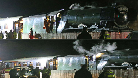 صور: جرحى في حادث اصطدام بين قطارين في اسكتلندا