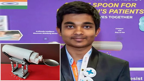 طالب هندي في مجال الروبوتات يخترع 