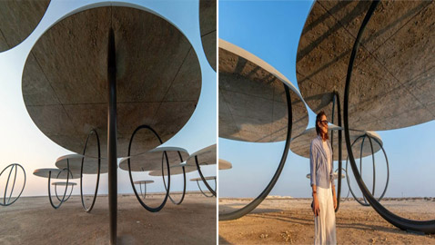 بالصور: مرايا مذهلة تظهر في صحراء قطر.. ما سرها؟