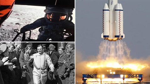 صور مميزة للتاريخ وثقتها العدسات لرواد الفضاء
