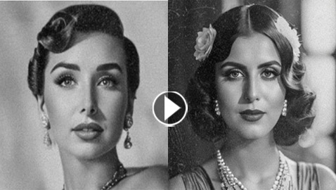 صور مفاجئة للنجمات دنيا سمير غانم، منى زكي وهنا الزاهد بإطلالة الخمسينيات قبل 75 عاما!