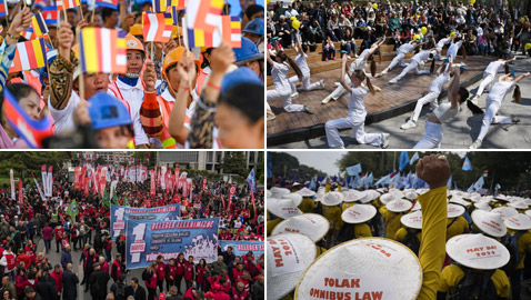 صور الاحتفال بعيد يوم العمال في الدول حول العالم